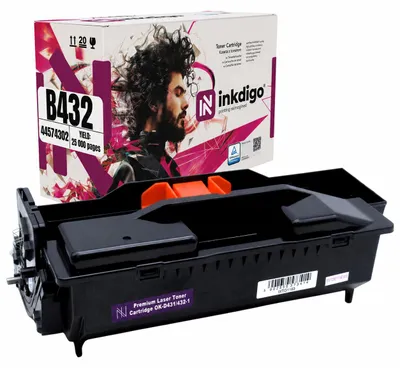 Produktbild von Inkdigo Bildtrommel 44574302 für OKI B411D, B411DN, B412DN, B431D – Schwarz, 25000 Seiten,, KI-generiertes Bild