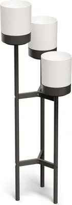 Produktbild von Blumenständer mit 3 Töpfe Blumentopf Prosperplast IKD3H-S449 42 cm x 39,5 x 125 cm  Weiß