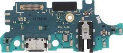 Produktbild von Samsung, Original USB-C Ladeanschluss Samsung A15 mit Mikrofon + Klinkenstecker, Schwarz