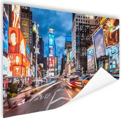 Produktbild von MuchoWow® Poster New York - Architektur - Nacht 120x80 cm - Bilder