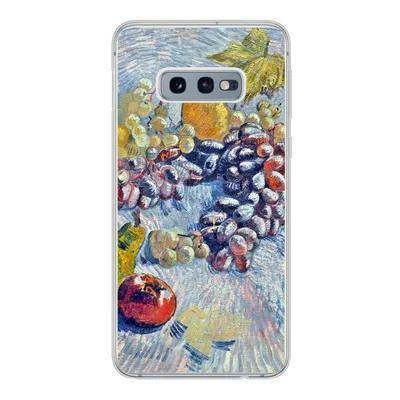 Produktbild von MuchoWow® Handyhülle Schutzhülle Hülle für Samsung Galaxy S10e Weintrauben, Zitronen, Birnen und Äpfel - Vincent van Gogh Silikon Softcase Handy Hülle - Handy