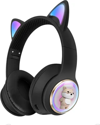 Produktbild von Bluetooth-Headset,Cartoon Haustier Kopfhörer,Kabelgebundene Kopfhörer