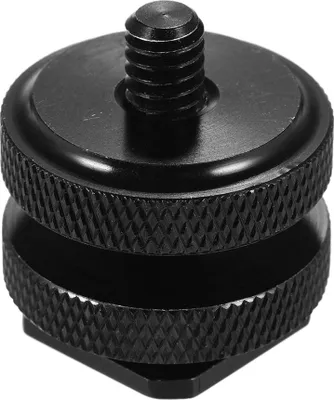 Produktbild von Doppel Nut Blitzlciht Halterung Adapter Blitzlicht  Zubehoer 1/4 "Gewindeschraube  Metall