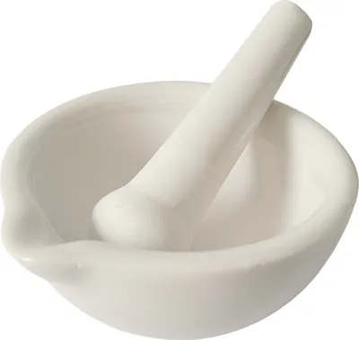Produktbild von Keramik Mörser mit Stößel  10 cm Durchmesser 4,5 cm Höhe