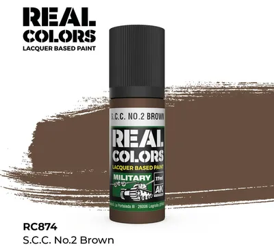 Image de AK Interactive REAL COLORS S.C.C. N° 2 Marron 17 ml.