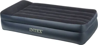 Produktbild von Materac dmuchany Intex z poduszką PVC 99x191x42 cm czarny 64122