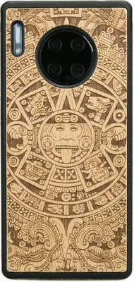 Produktbild von Holzhülle Bewood für Huawei Mate 30 Pro, Aniegre Aztekischer Kalender
