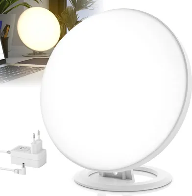 Produktbild von LED-SAD-Lichttherapielampe, stufenlos dimmbar, 3 Farbtemperaturen, flimmerfrei, UV-frei, Anti-SAD, Büro, Lernen, Entspannung, Tageslichtsimulation