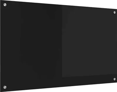 Image de vidaXL Dos de cuisine noir 100 x 60 cm Verre trempé