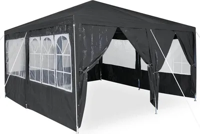 Produktbild von vidaXL Party-Zelt Anthrazit 400 x 400 x 266 cm Polyethylen