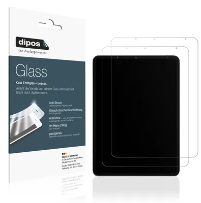 Produktbild von 2x Schutzfolie für Apple iPad Air (2022) matt - Anti-Shock 9H Folie dipos Glass Kunststoffglas