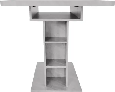 Produktbild von Sweiko Ausziehbarer Esstisch, Esstisch mit Stauraum, rechteckiger Esstisch, Kaffee-Freizeittisch, moderner einfacher Esstisch aus Eisen, Platzsparender multifunktionaler Esstisch, Betonoptik