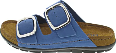 Produktbild von Rohde Damen Pantolette Nubukleder goldene Schnalle Sommerfarbe Rodigo-D 5879, Größe:39 EU, Farbe:Blau