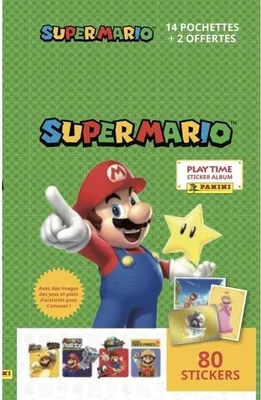 Produktbild von Panini Super Mario Blisterpackung 14 Taschen 2 -- Aufklebern Sammeln