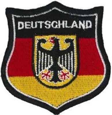 Produktbild von Aufnäher Patches Wappen Deutschland Gr. ca. 7,5 x 7,5 cm 01649