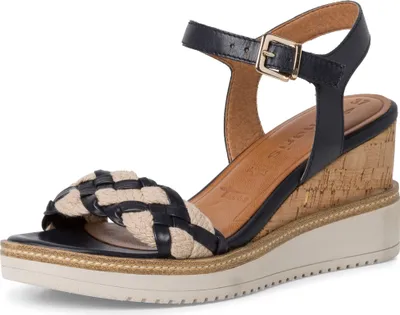 Produktbild von Tamaris Keilsandalette - Navy Synthetik Größe: 40 Normal