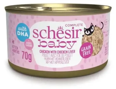 Zdjęcie produktu dla Schesir 21111003, Kocięta, Każda rasa, Kurczak, Wątróbka z kurczaka, 70 g, Nie zawiera ziarna