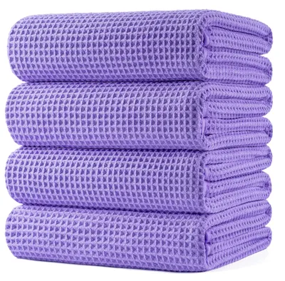Produktbild von Badhandtuch Mikrofaser, Waffelstruktur, 76,2x152,4 cm, schnelltrocknend, für Schwimmbad