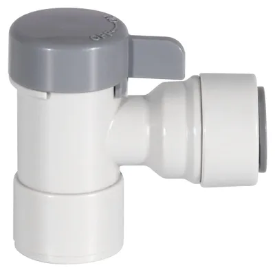 Image de Raccord de réservoir pour système d'osmose inverse, filetage de 1/4 de pouce x tuyau de 3/8 de pouce