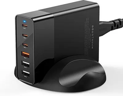 Image de Chargeur USB 3-en-1 - 75 W - 3 ports USB-C et 3 ports USB-A - QC3.0 PD3.0