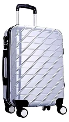 Produktbild von Handgepäckkoffer mit Spinner-Rädern, Hartschalenkoffer, 20 Zoll, Silber