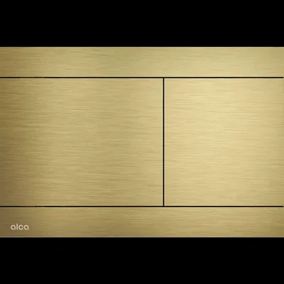 Image de Alcadrain WC - plaque de déclenchement FUN-G-B or mat brossé inox