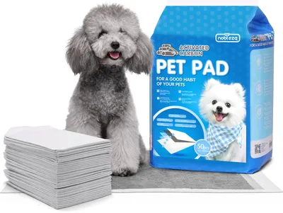 Produktbild von Nobleza 50x Kohlenstoff Trainingsunterlagen für Hunde, Haustier Super Saugfähige Welpenunterlage, 50er Pack 60x60cm
