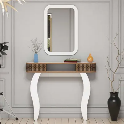Produktbild von Skye Decor, Damla - White, Anrichte, Weiß, 100 % MELAMINBESCHICHTETE SPANPLATTEN, 105 x 30 x 85 cm