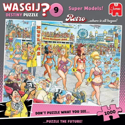 Image de Wasgij Retro Destiny 9 : Super Models - 1000 pièces