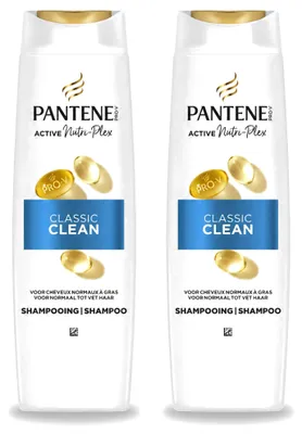 Zdjęcie produktu dla 2 sztuki szamponu Pantene Pro-V Classic Clean - 400 ml - zestaw ekonomiczny