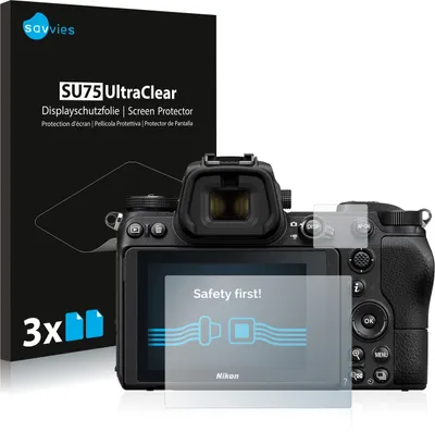 Produktbild von 6x Für Nikon Z 6 / Z 7 Schutzfolie Savvies Displayschutz Display Schutz Folie Klar Transparent