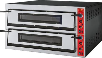 Produktbild von GGF Pizzaofen mit zwei Kammern für 18 Pizzen à 360 mm, 26,4 kW, 1370 x 1210 x 750 mm (BxTxH)