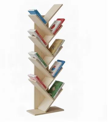 Produktbild von Platzsparendes 8-stöckiges Bücherregal für Wohnzimmer und Kinderzimmer