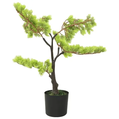 Zdjęcie produktu dla vidaXL Sztuczny cyprys bonsai z doniczką 60 cm zielony