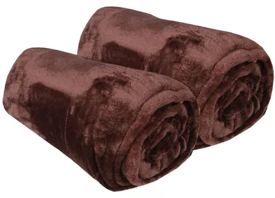 Produktbild von Kuscheldecke 150x200 cm Braun, weiche Wohndecke aus Mikrofaser, beidseitig flauschige Sofadecke, wärmend, waschbar und trocknergeeignet, formstabil
