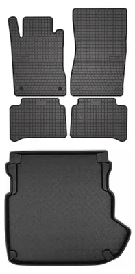 Immagine prodotto di Tappetini gomma SolidPRO + bagagliaio per Mercedes-Benz Classe E W211 2002-2009