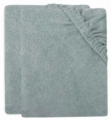 Produktbild von Wickelauflagenbezug Frottee 75x85cm Sea Green - 2 Stück