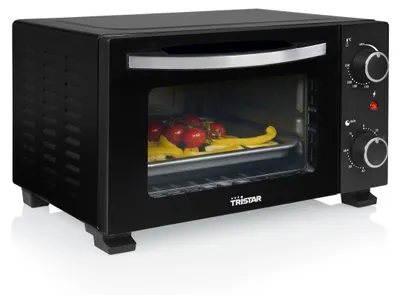 Productafbeelding van Tristar Minioven OV-3610, 800W, 10 liter, thermostaat (90-230°C), timer (60 minuten), roestvrij staal, zwart