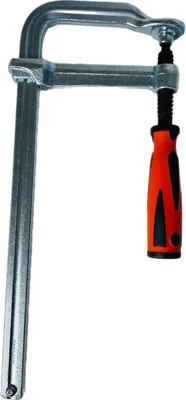 Produktbild von 1 Stück Ganzstahl-Schraubzwinge 60 x 120 mm Tischzwinge Zwingen Schraubzwingen