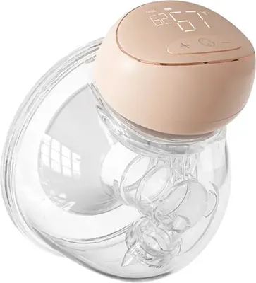 Produktbild von BEBEBAO P7 tragbare elektrische Milchpumpe, freihaendige Milchpumpe mit LED-Anzeige, 3 Modi, 10 Saugstufen, 240 ml Fassungsvermoegen, lebensmittelechtes Material
