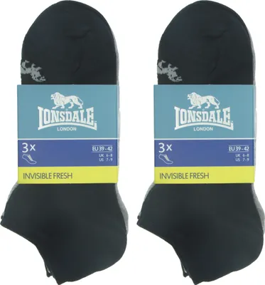 Immagine prodotto di Lonsdale 6 paia di calze in piquet di cotone multicolore39-42