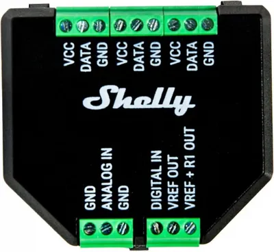 Produktbild von Shelly Plus Add-On, Drinnen/Draußen, Temperatursensor, Eingebaut, Kabelgebunden, Kunststoff, -20 - 40 °C