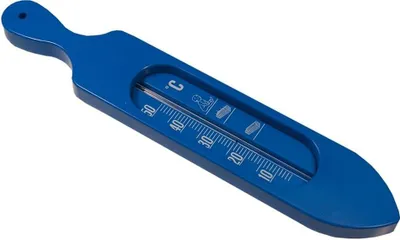 Imagen del producto de Termómetro para niños, color azul, de plástico, para el baño