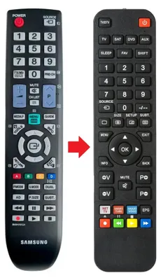 Produktbild von Fernbedienung passend für SAMSUNG LE32C450 | LE32C450E1W | LE32C454