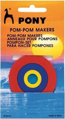 Image de Pony Pom Pom Maker : accessoire en plastique pour le tricot