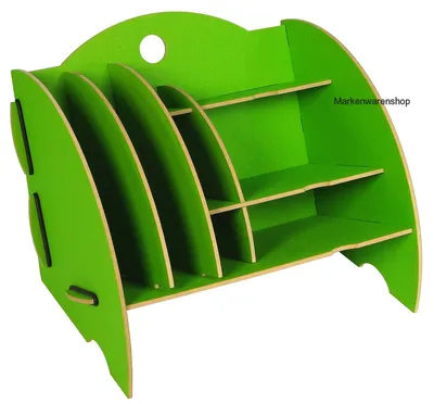 Produktbild von Werkhaus - Ablage Mini Organizer Grün Briefablage Stifteköcher CD-Ständer Holz