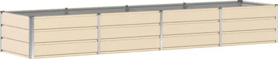 Zdjęcie produktu dla vidaXL Sadzarka kość słoniowa 320 x 80 x 45 cm stal