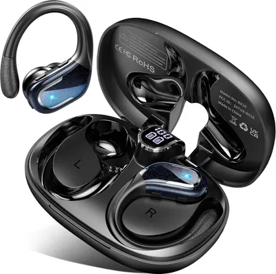 Produktbild von Bluetooth Kopfhörer in Ear Sport, 2024 Kabellos mit Bluetooth 5.3, HiFi Stereo, 75 Std. Wiedergabe, Noise Cancelling, Tiefer Bass, IP7 Wasserdicht