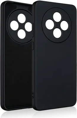 Productafbeelding van Beline siliconen telefoonhoesje voor de Oppo Reno 12F 5G, zwart