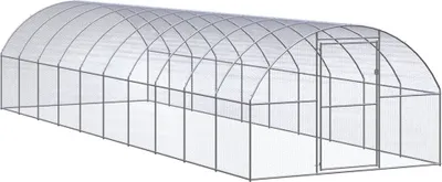 Immagine prodotto di The Living Store Pollaio da esterno 3x10x2 m Acciaio zincato